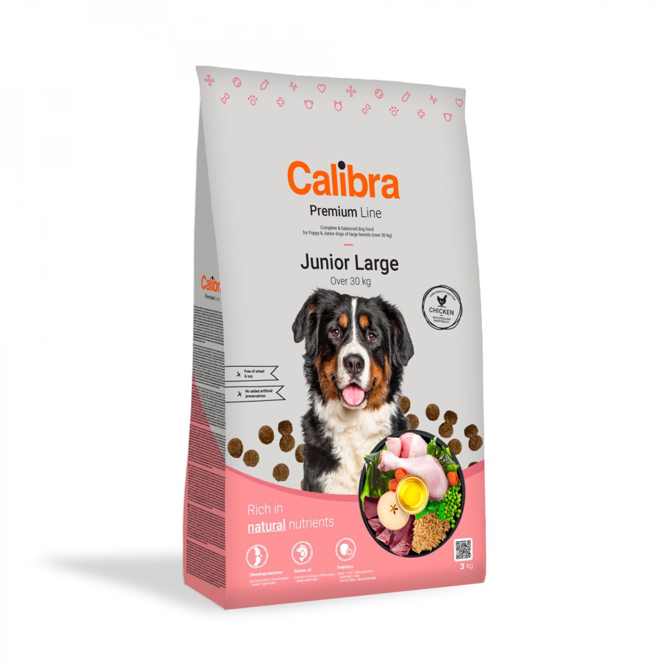 Calibra Dog Premium Line Junior Large 3 kg NEW